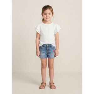 OshKosh B'gosh Embroidered Fruit Denim Shorts Size 5T